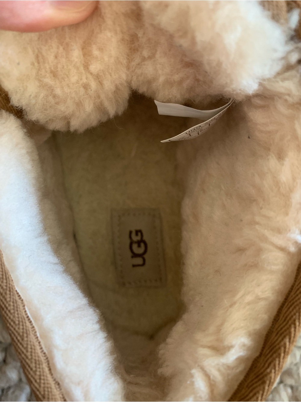 UGG Chestnut Shearling-Lined Lace-Up Boots - Picture 5 of 6
